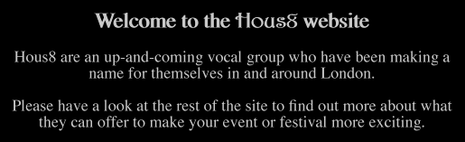 Welcome to the Hous8 website